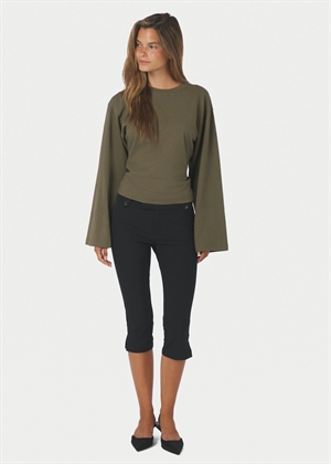 Paska boxy long sleeve tee asha Army Neo Noir 